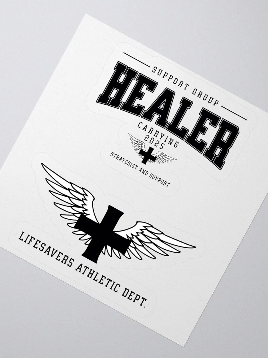 "HEALER" Winged Support Strategist Sticker product image (5)
