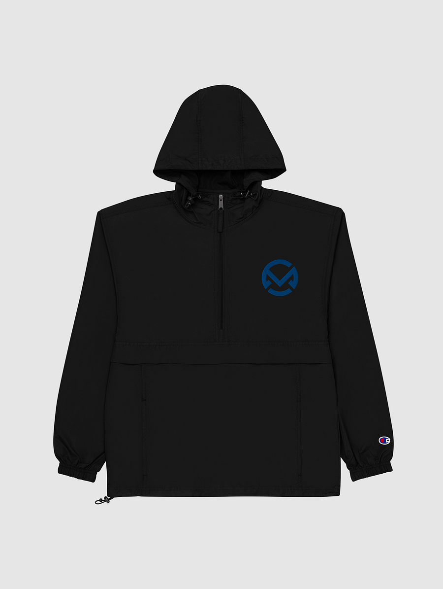 [chancemars55] Embroidered Champion Packable Jacket (Black) product image (3)