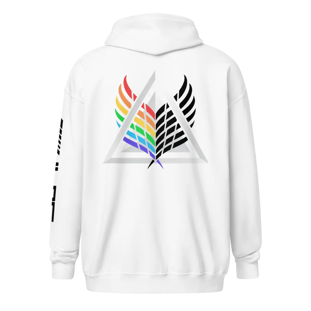 Zip-Up Hoodie - Winged Prism/Lilac (Black lettering) product image (1)