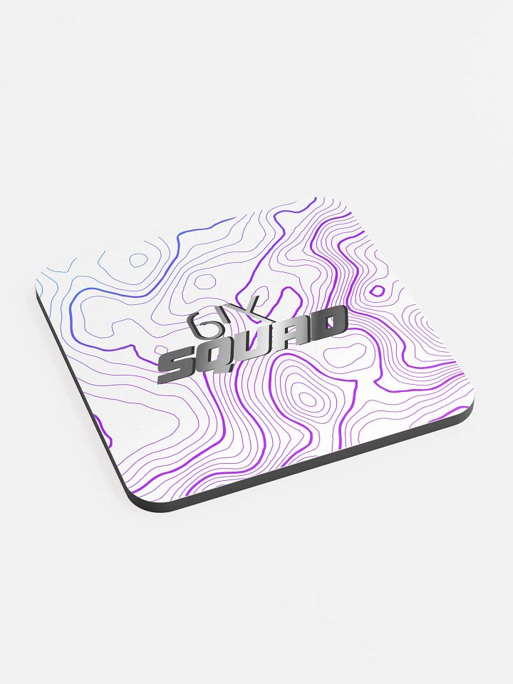 White Faded 6ix Squad Coaster product image (2)