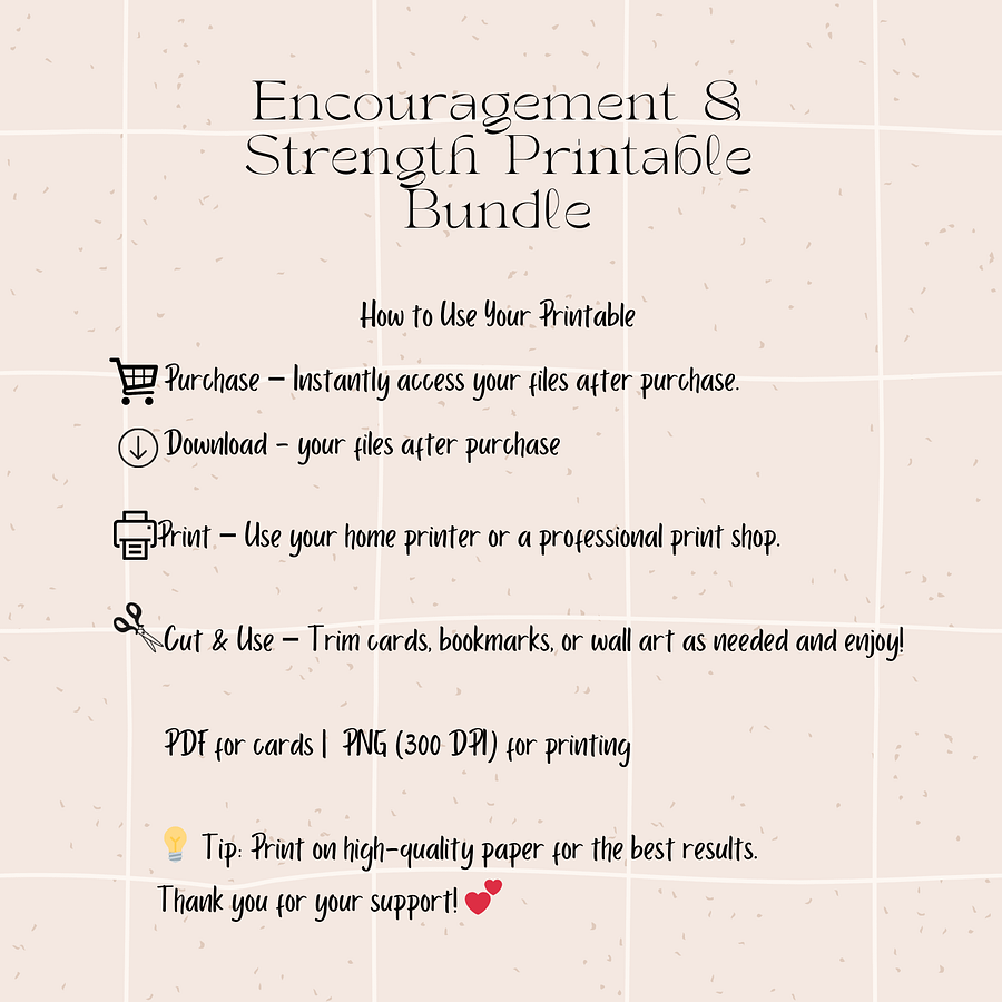 Encouragement & Strength Printable Bundle product image (9)
