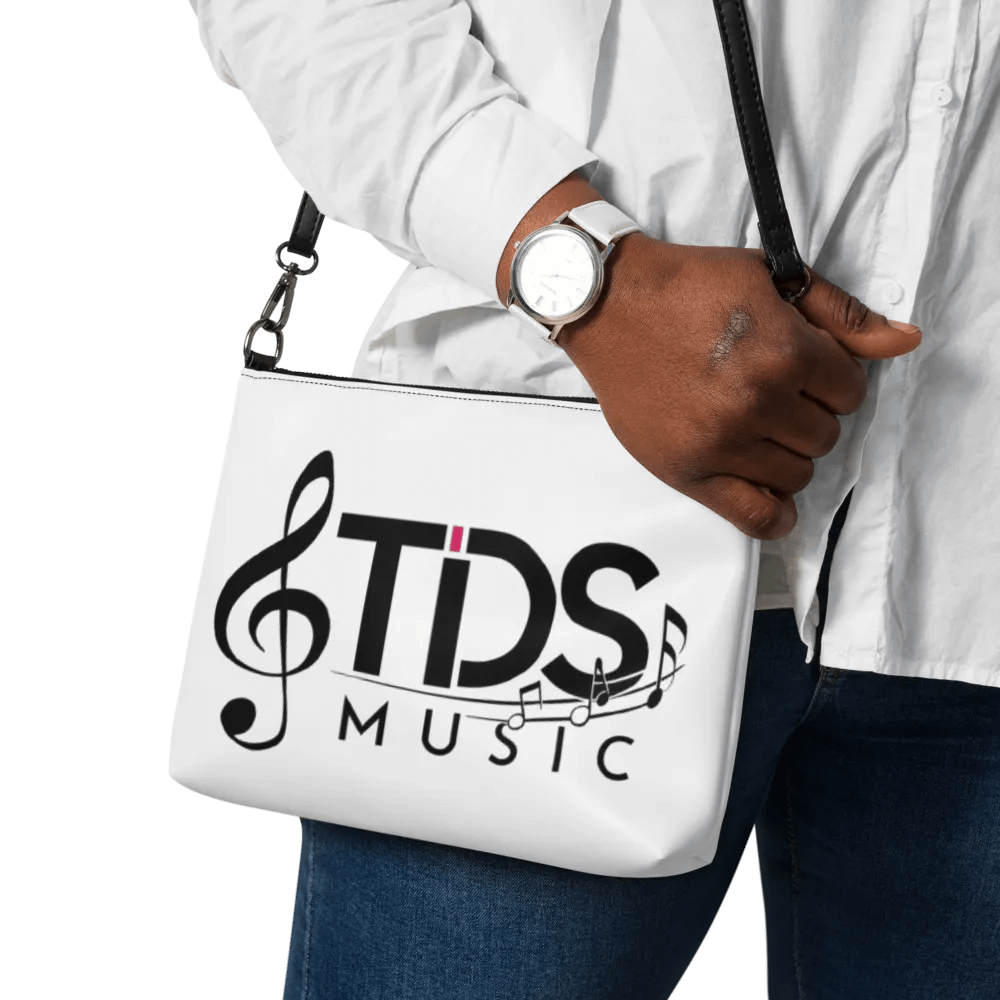 TDS Music All-Over Print Crossbody Bag - White with Musical Design product image (9)