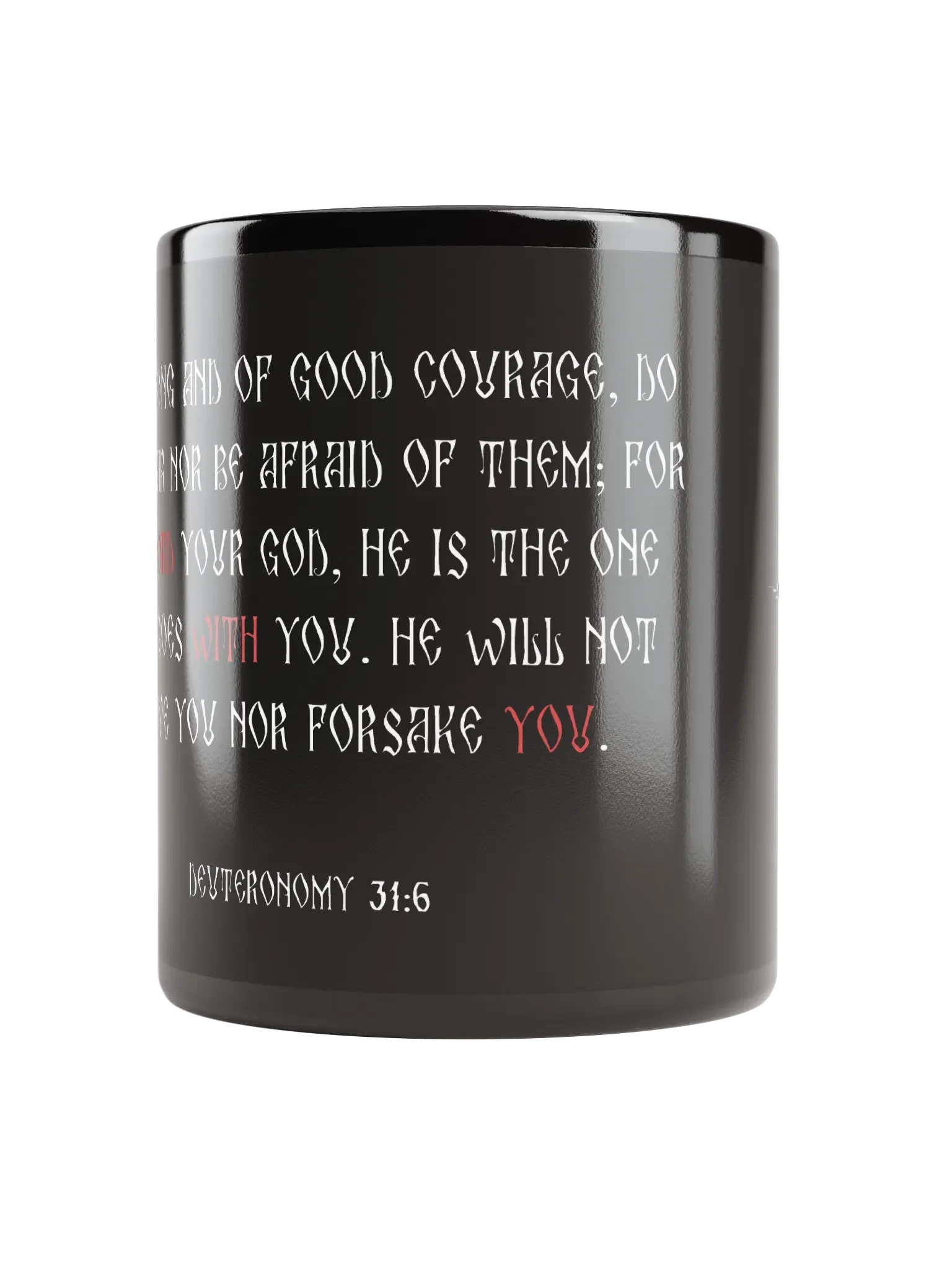 Cross And Crown Black Glossy Mug product image (5)