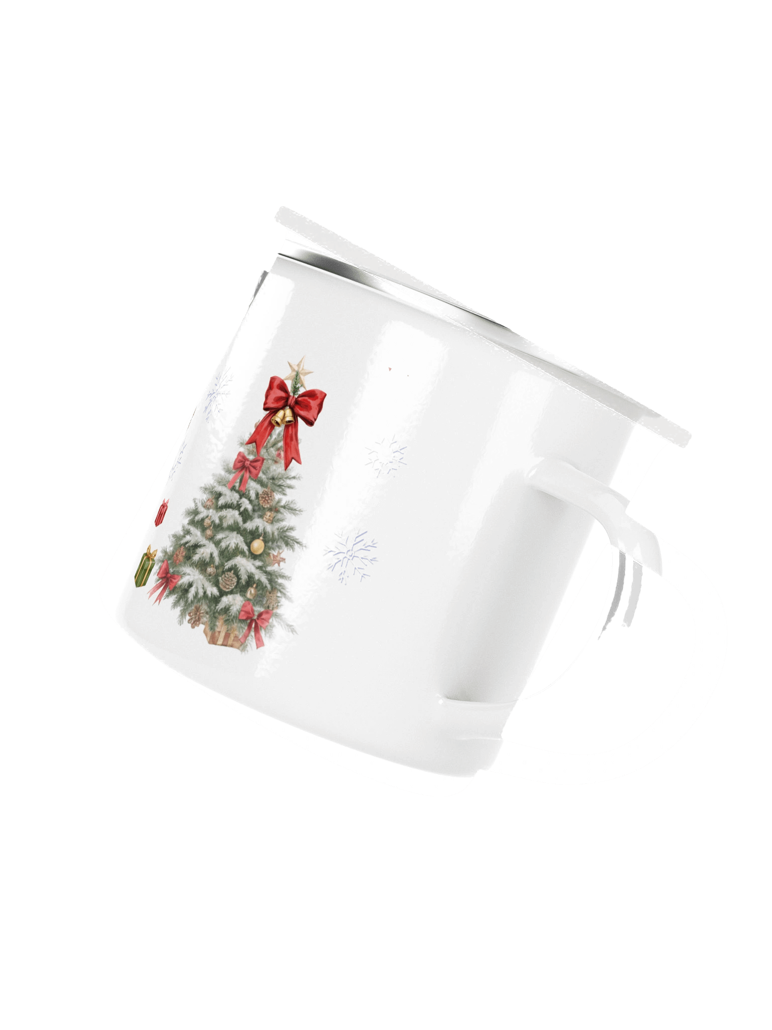 Festive Christmas Tree Enamel Mug product image (3)