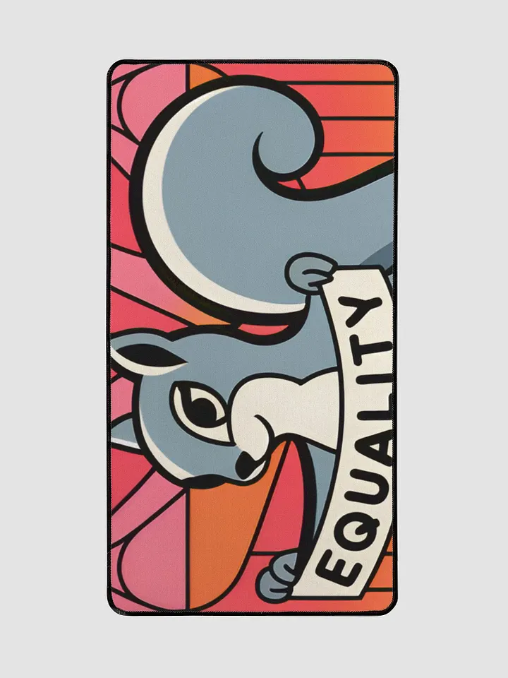 Desk Mat: Pooky Equality banner with red background product image (2)