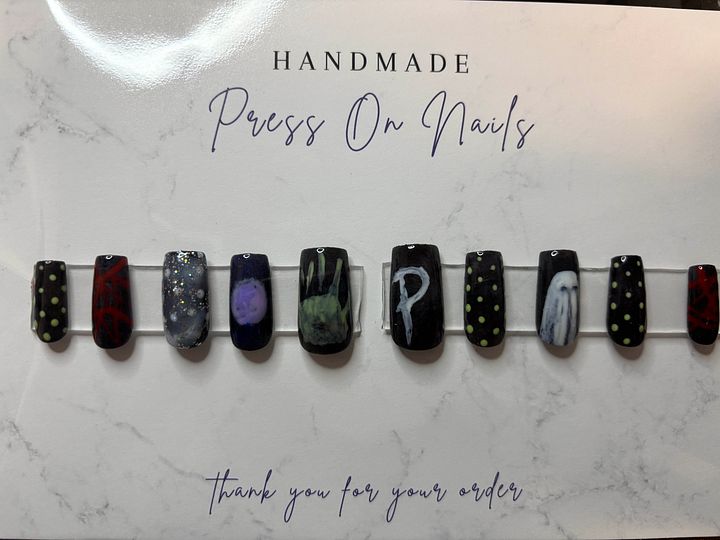 Handpainted 'Ghost Hunter' Press On Nails product image (2)
