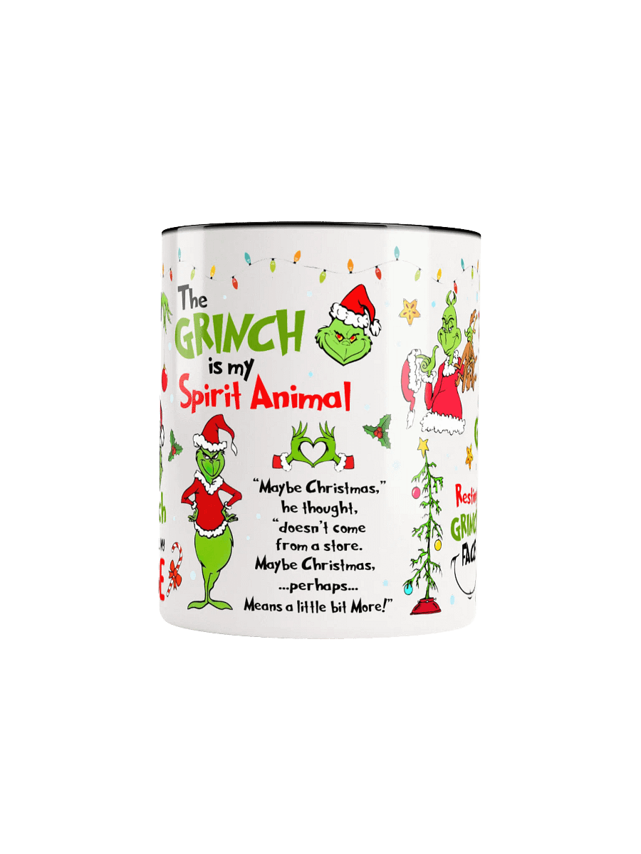Festive Santa Green Character Ceramic Mug product image (54)