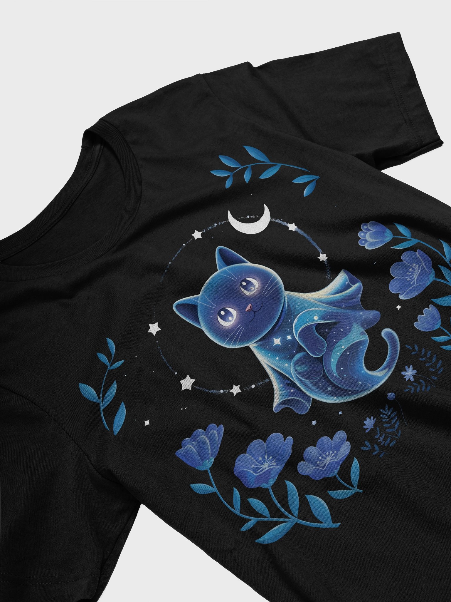 Starry Night Cat Spirit T-Shirt product image (3)