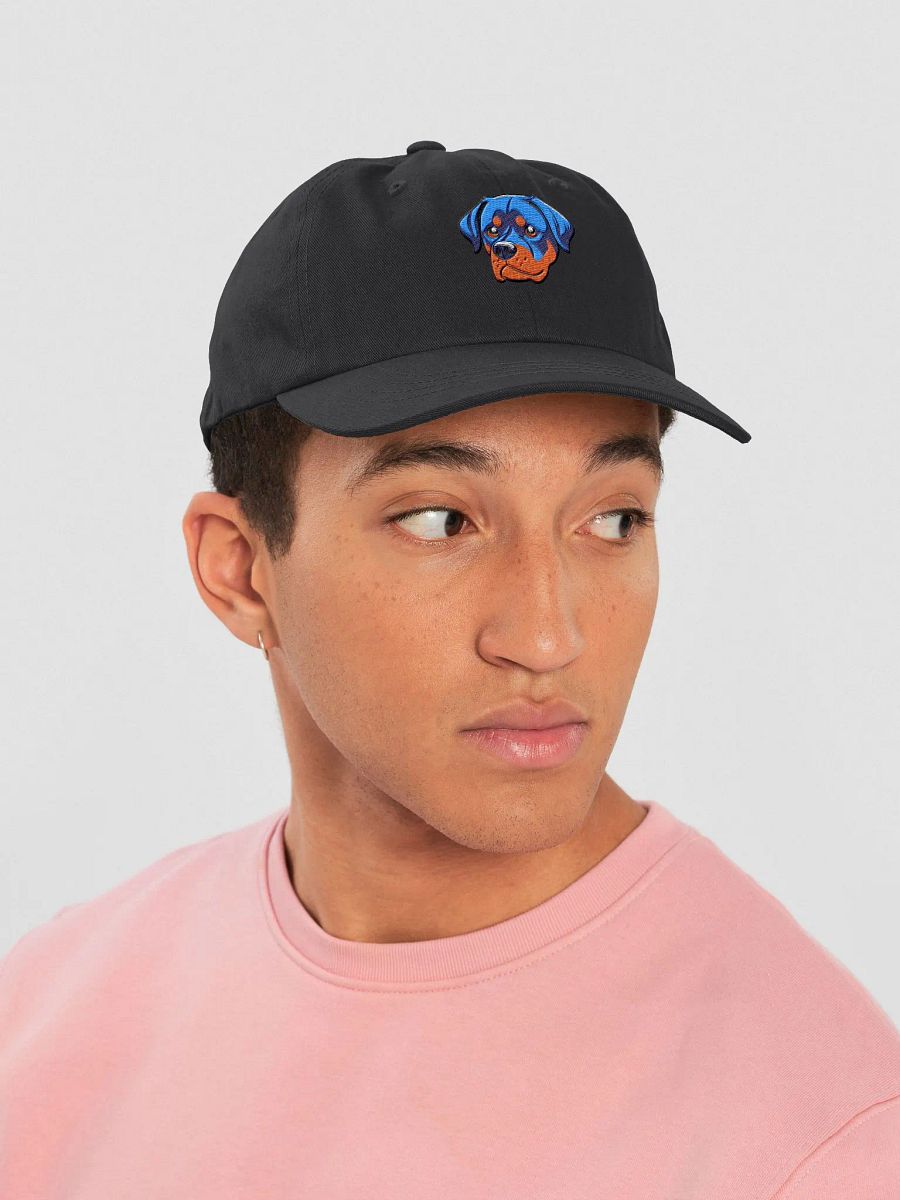 Cute Rottweiler Dog Face Illustration Dad Hat product image (41)