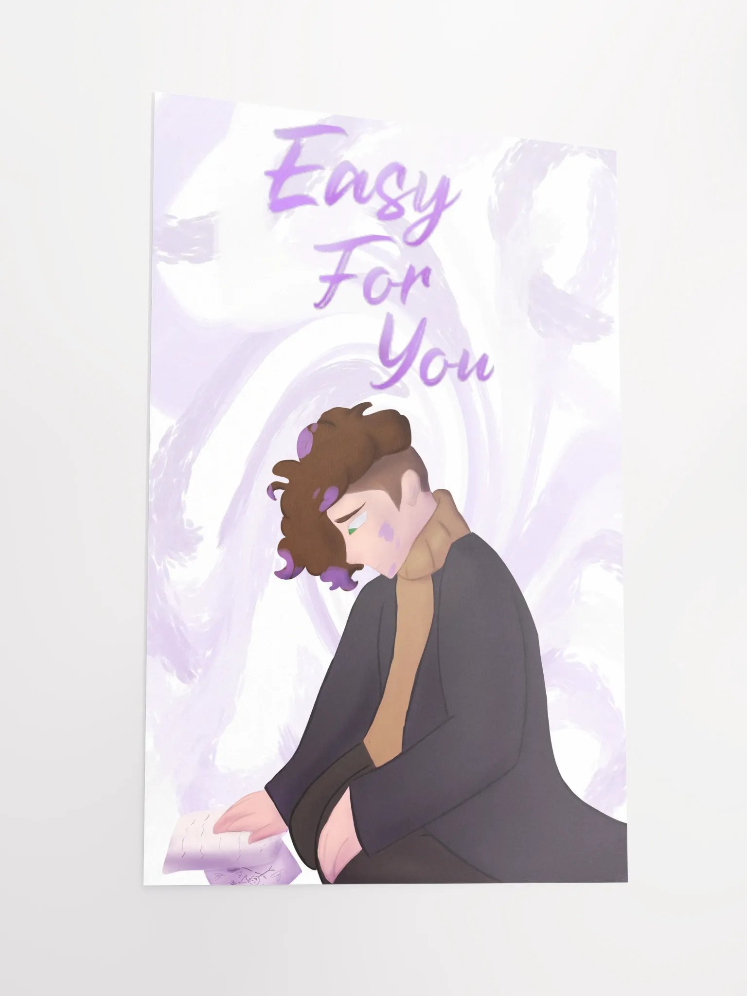 THE FIVE STAGES OF GRIEF BUT YOU'RE STILL ALIVE: Easy For You Oil Painted Poster product image (3)