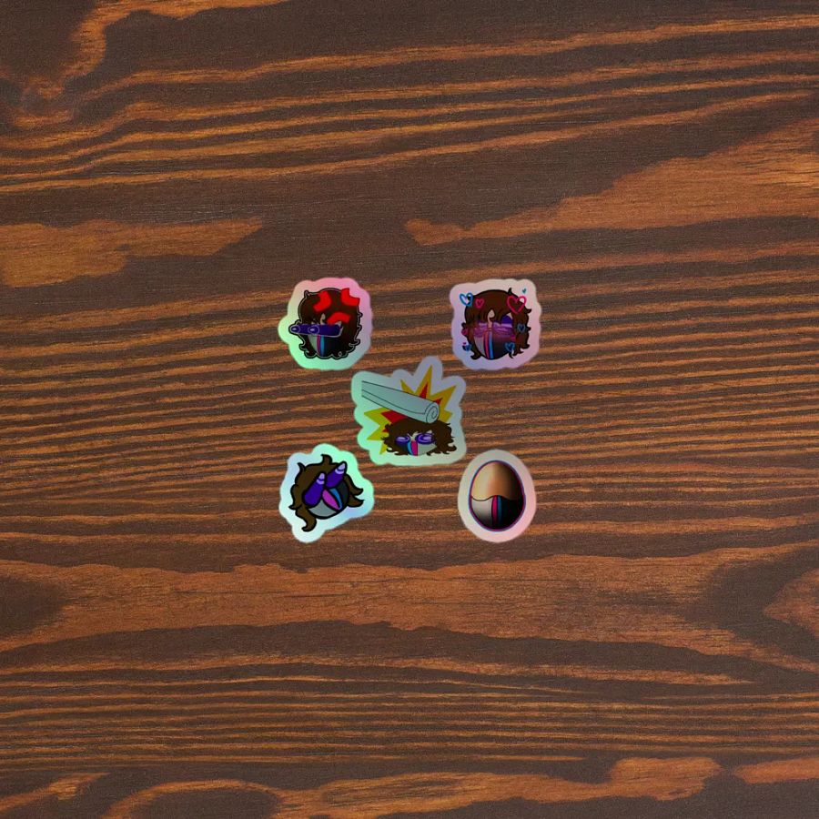 Denny Emotes (Round 1) - Holographic Stickers product image (5)