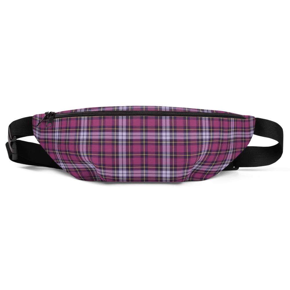 Bright Purple Plaid Fanny Pack product image (2)