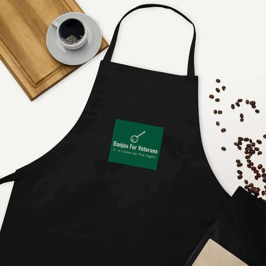 Banjos For Veterans (B4V) Official Logo Embroidered Cooking Apron product image (5)
