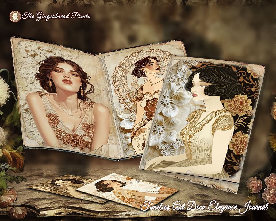 Timeless Art Deco Elegance & Vintage Lace Journal kit product image (3)