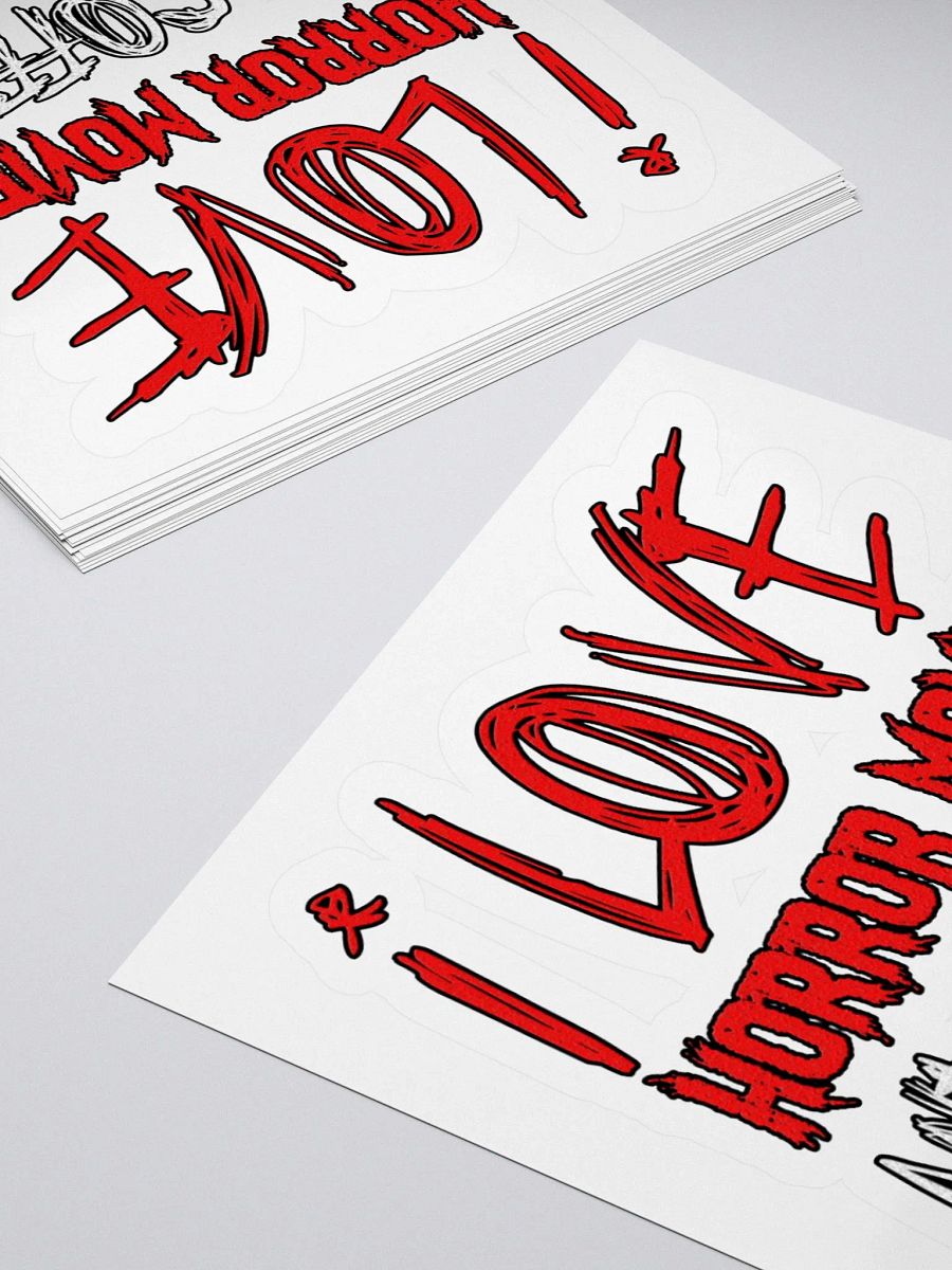 I Love Horror Movies And Coffee Sticker product image (4)