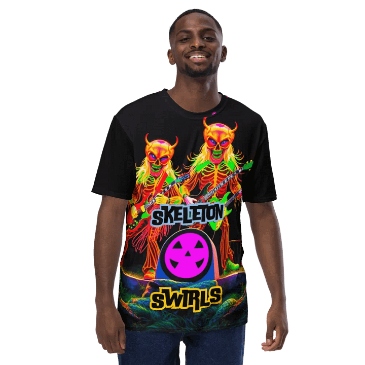 Skeleton Swirls T Shirt product image (1)