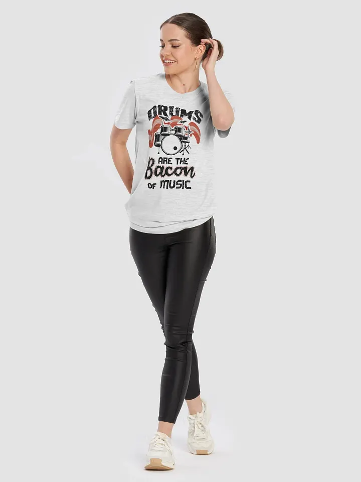 Drums Are the Bacon of Music – Graphic Tee for Musicians Who Love Bacon and Drums product image (2)