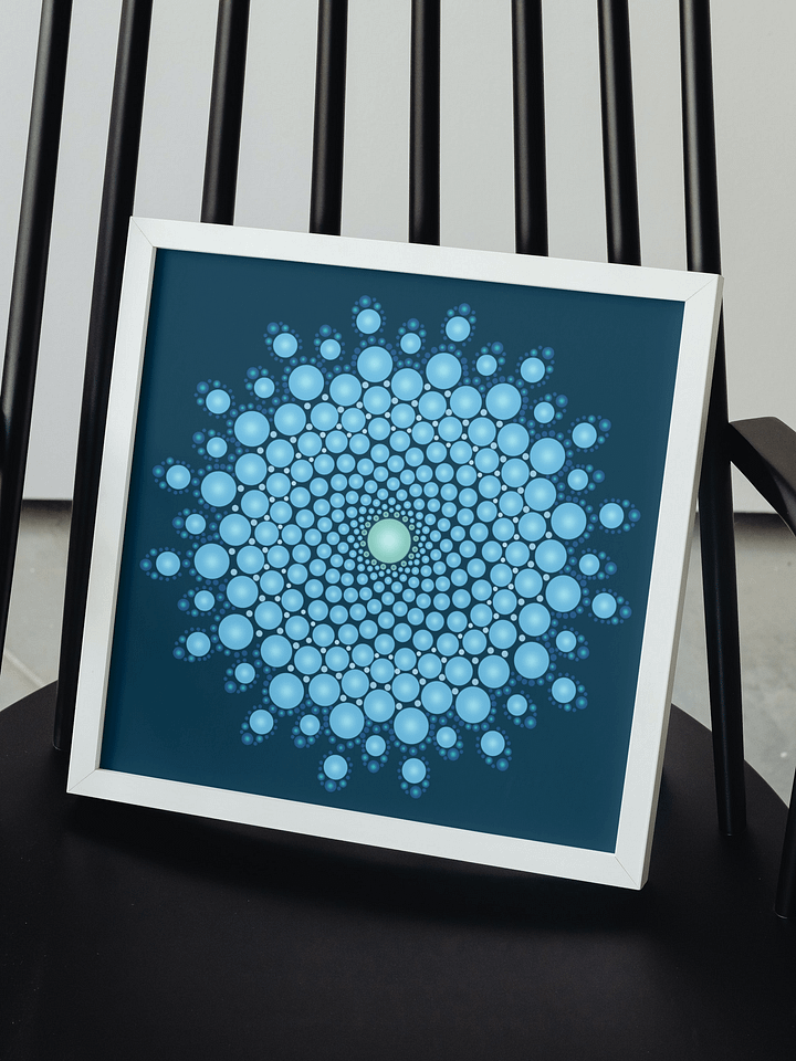 Blue Dot Mandala Posters, 2 JPG files product image (1)