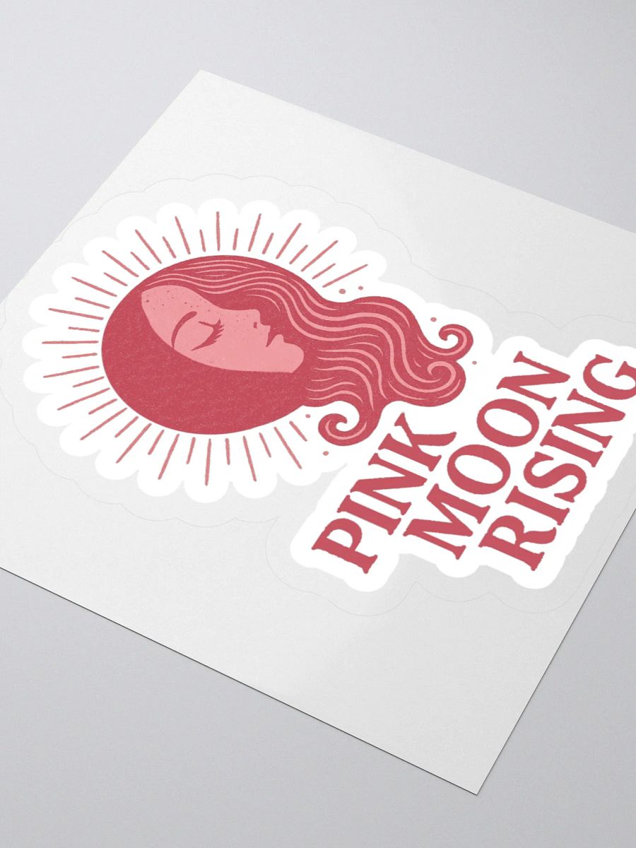 Pink Moon Rising Sticker product image (3)