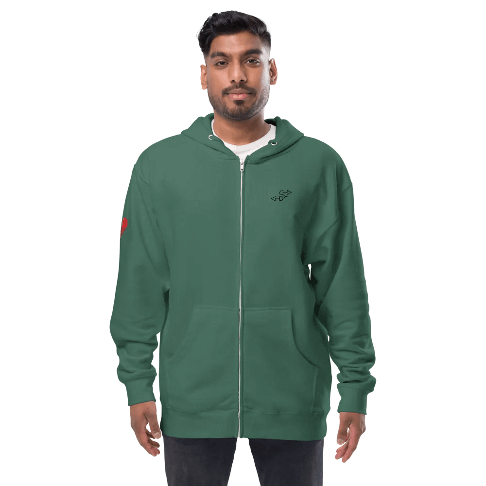 I Love You Dad, Icon / MO Fleece Zip Hoodie product image (1)