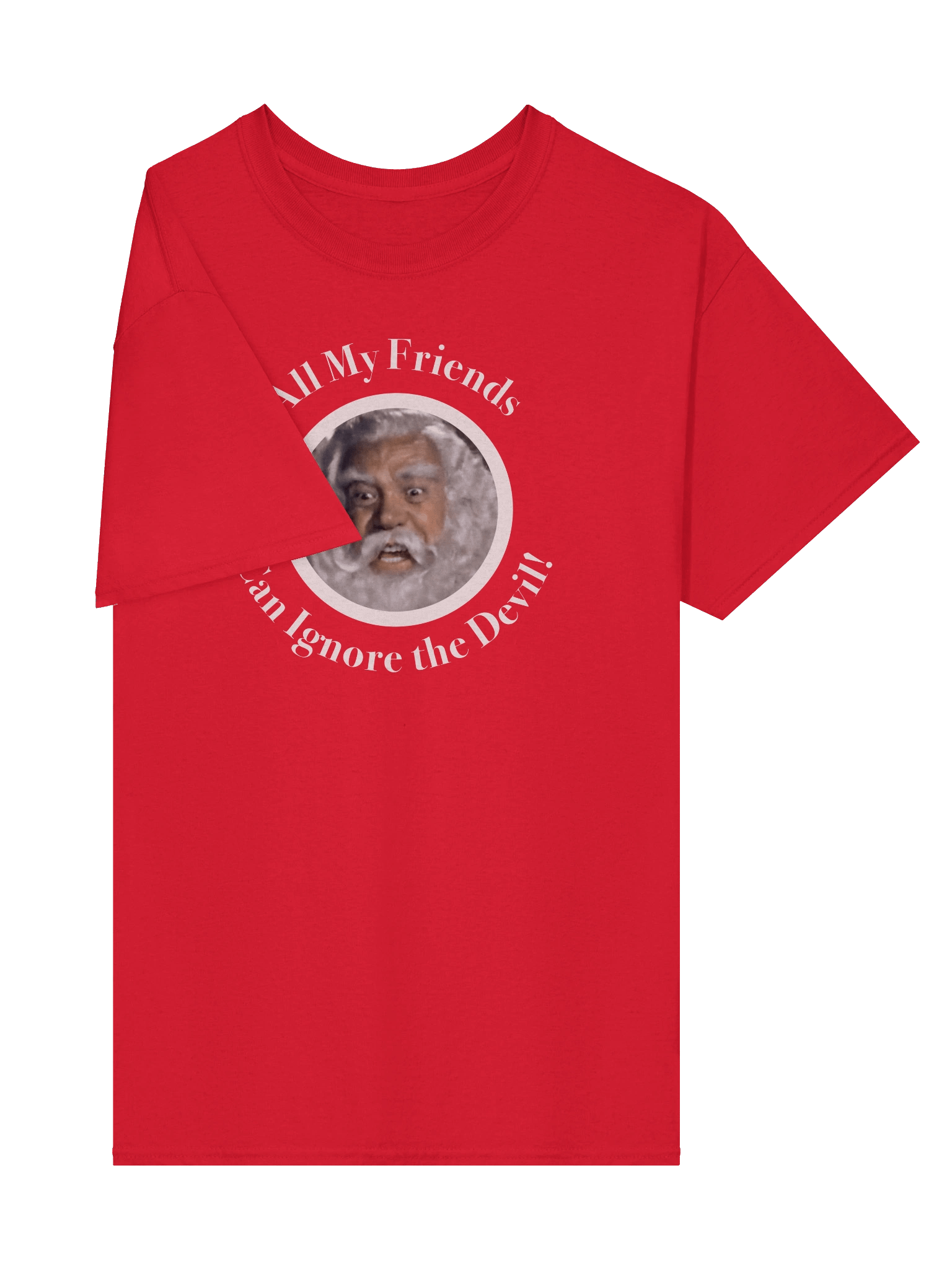 Santa Claus -- All My Friends Can Ignore the Devil Tee product image (4)
