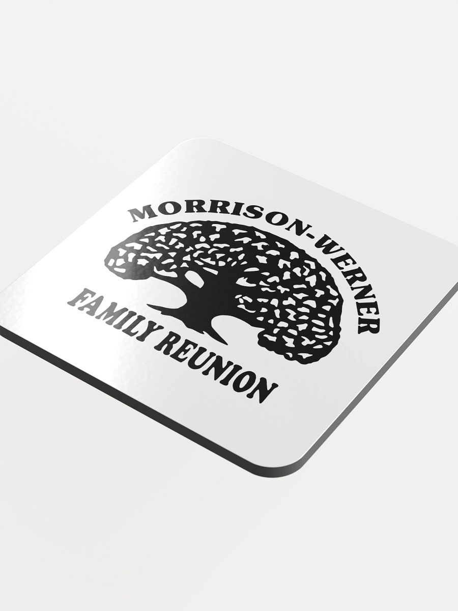 "Morrison-Werner Tree" Drink Coaster (White) product image (1)