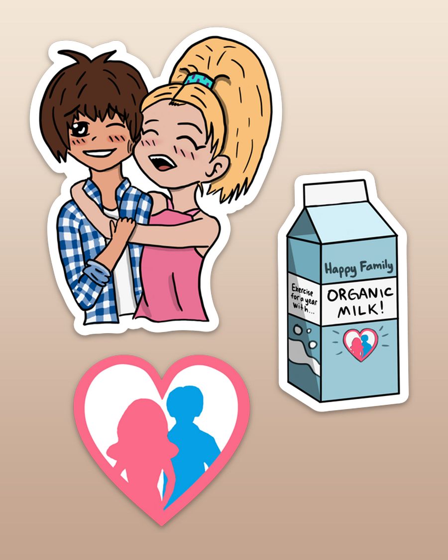 HappyFamilyShow Vinyl Sticker Pack product image (4)