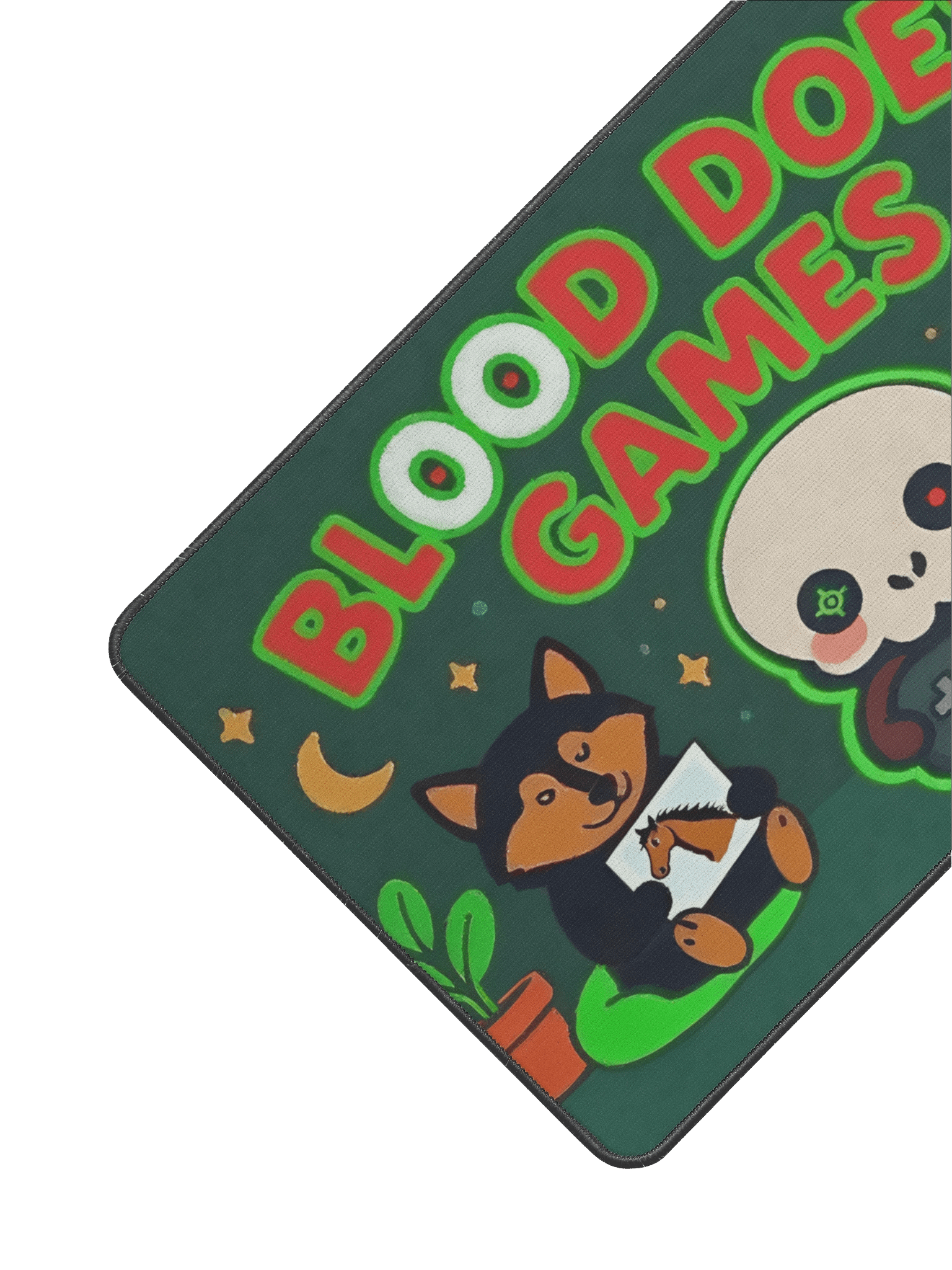 Blood Does Games – Signature Desk Mat (Gaming Banner Edition) product image (2)