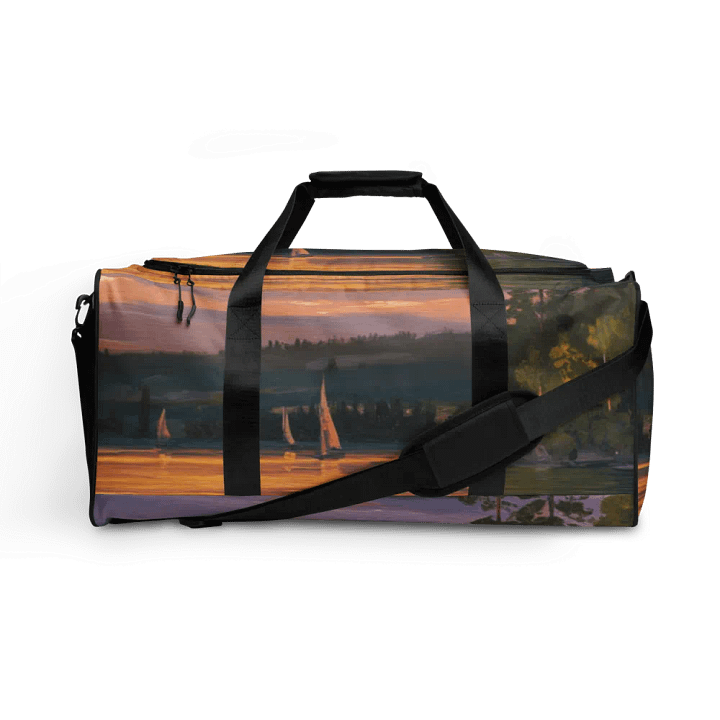Sunset Lake Sailing, Duffle Bag product image (1)