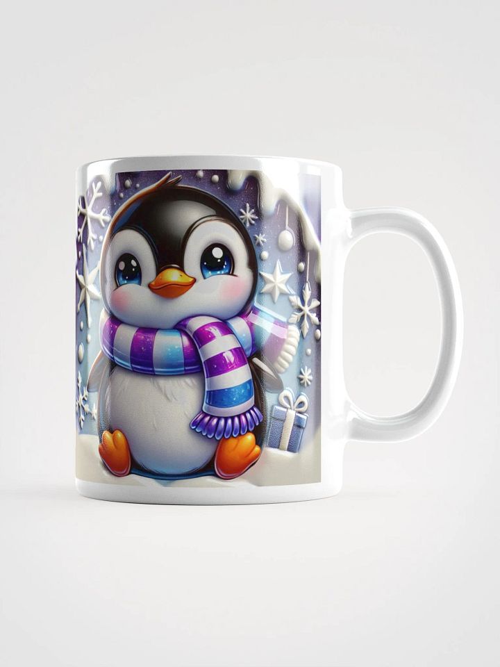 Cozy Penguin Ultimate Winter Vibes & Energy White Mug product image (1)
