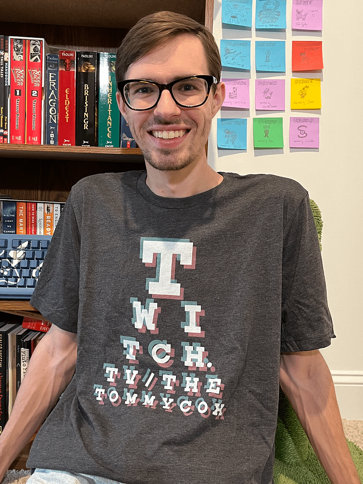 Eye Chart T-Shirt (Dark Mode) product image (1)
