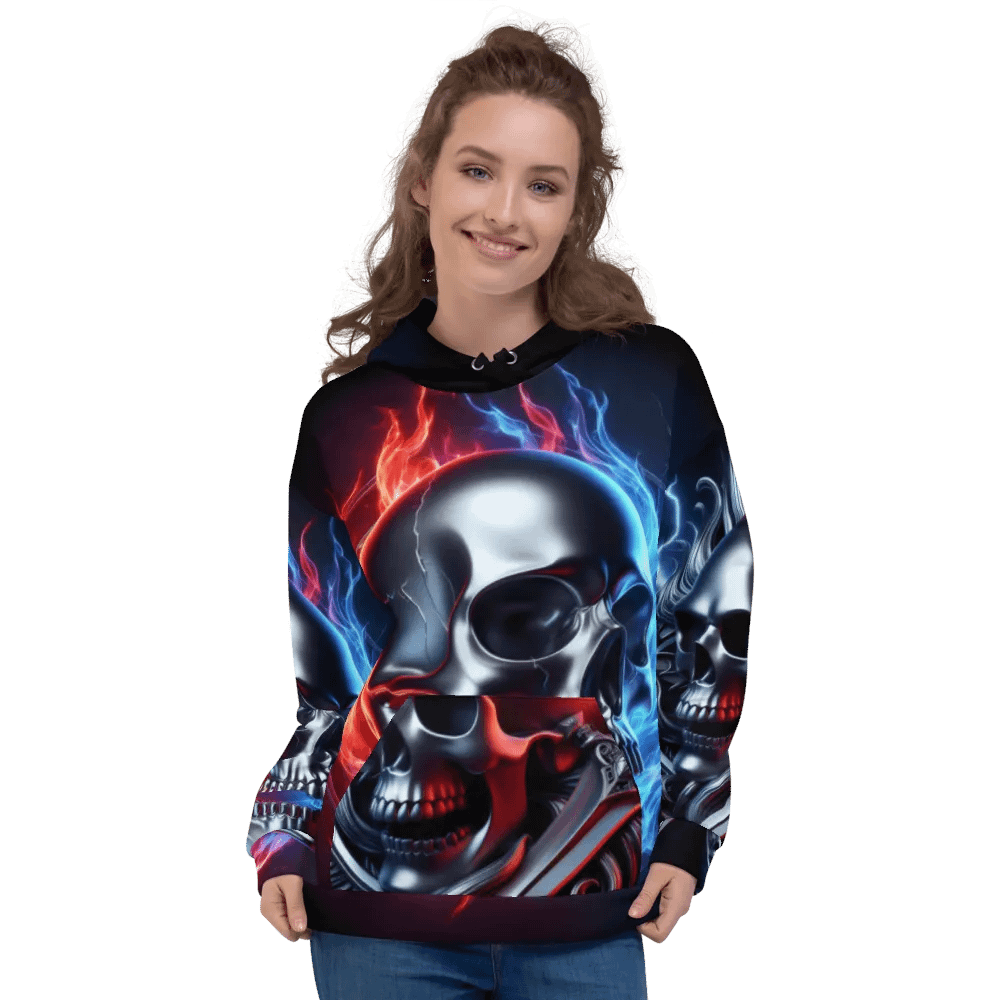 Inferno Reflection - Unisex Skull Hoodie #11 product image (3)