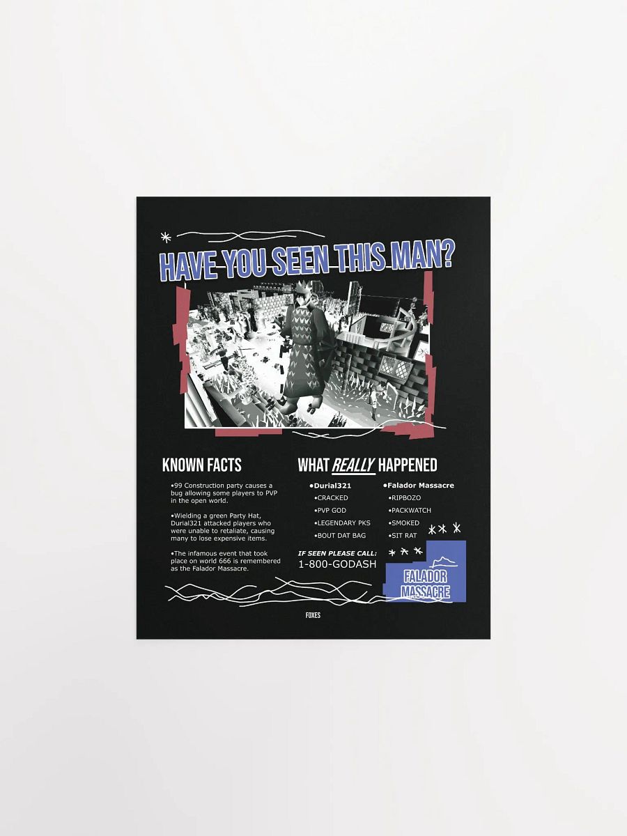 Durial321 (Falador Massacre) - Poster product image (1)