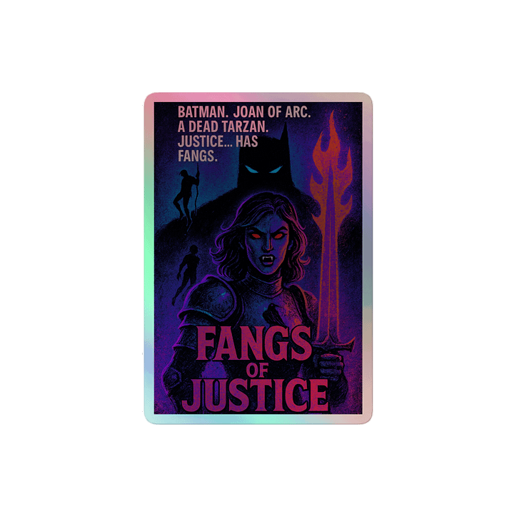 Uunder Fjortis "Fangs of Justice" Rainbow Sticker product image (2)