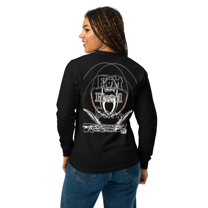 Fight Hard Earn Respect - Unisex Garment-Dyed Heavyweight Long Sleeve Shirt product image (1)