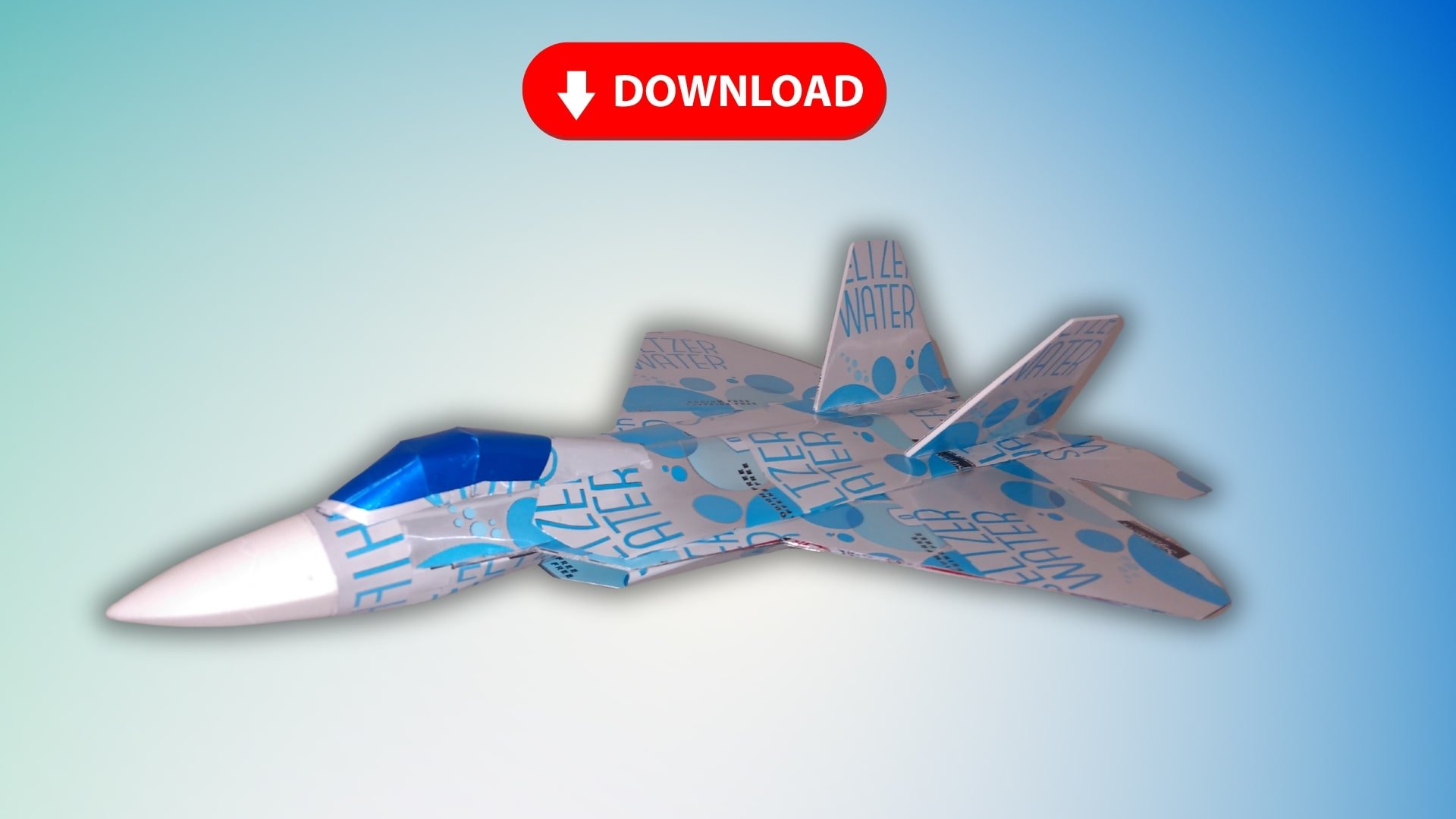 Soda Can Airplane F-22 Raptor DIGITAL Plans product image (1)