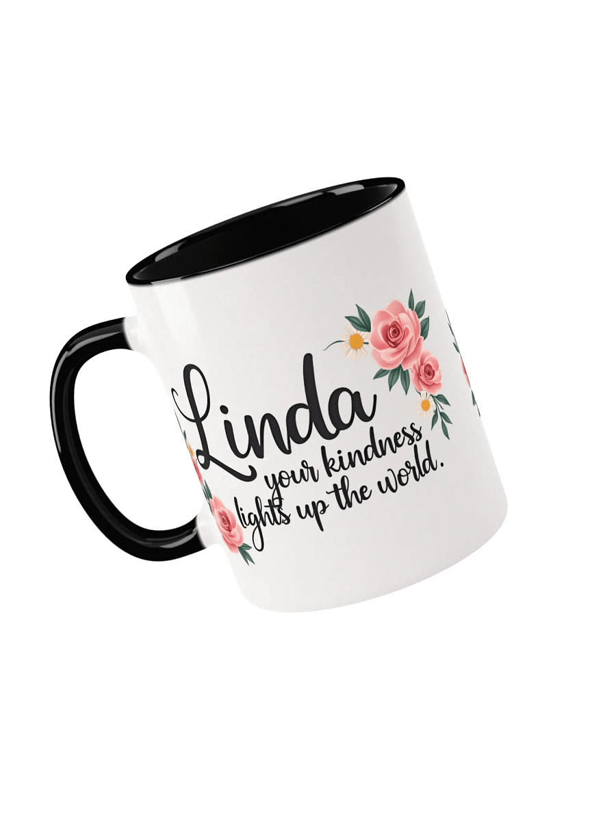 Linda, Your Kindness Lights Up the World – A Mug That Celebrates You product image (3)