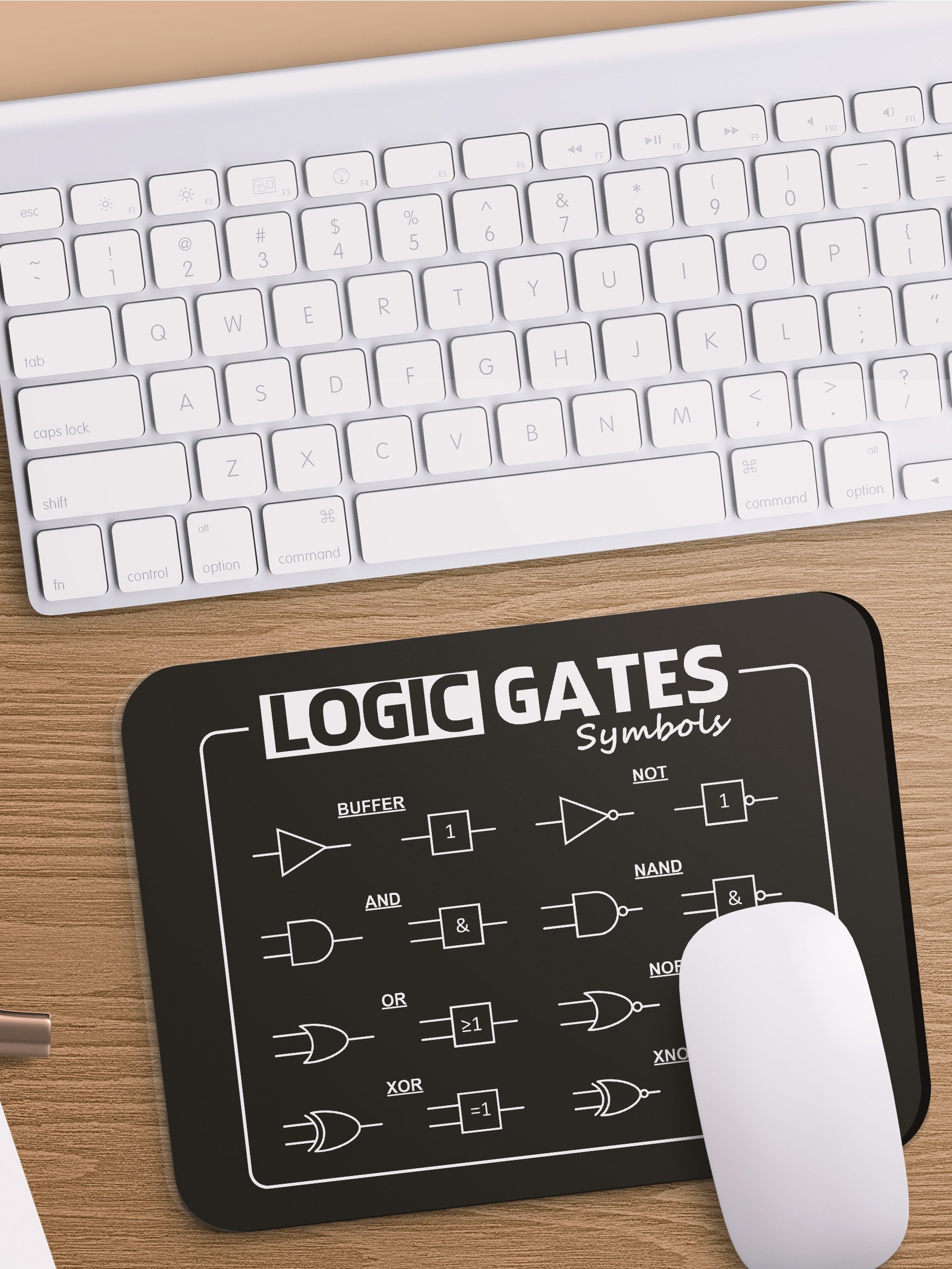 Logic Gates Chart Mouse Pad product image (3)