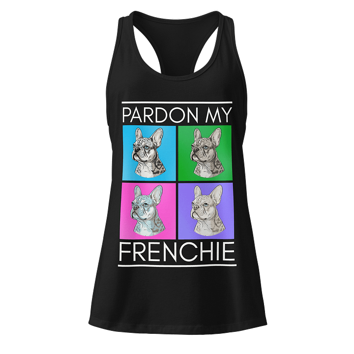 Pardon My Frenchie Women's Racerback Tank product image (1)
