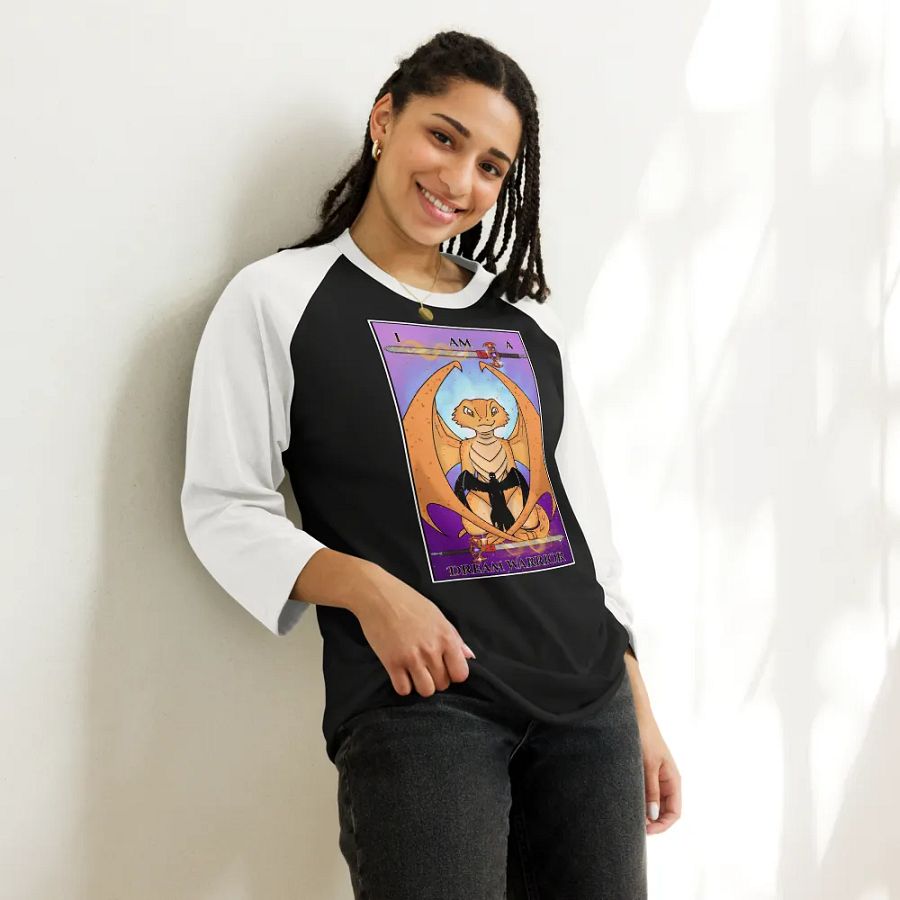 Day of the Dragon Tarot Card Baseball Long Sleeve Shirt product image (20)