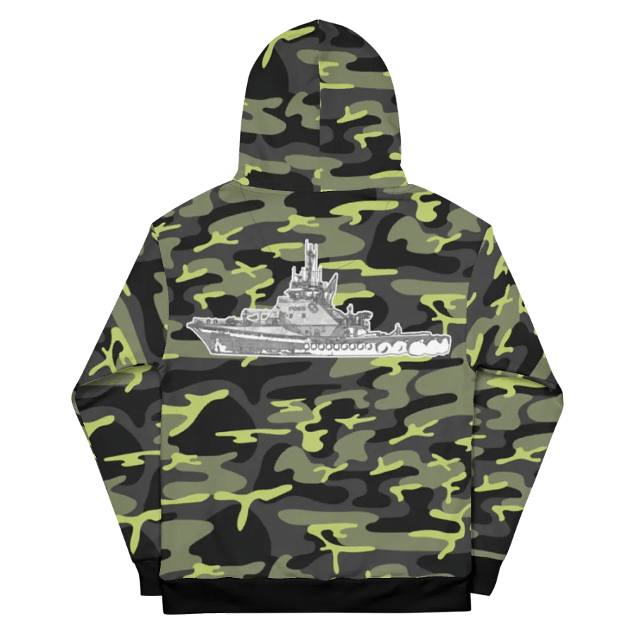 Green Camouflage Foss tug Sketch Hoodie product image (11)