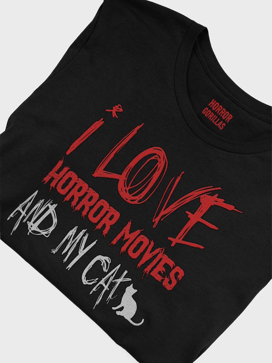 I Love Horror Movies And My Cat T-Shirt product image (24)