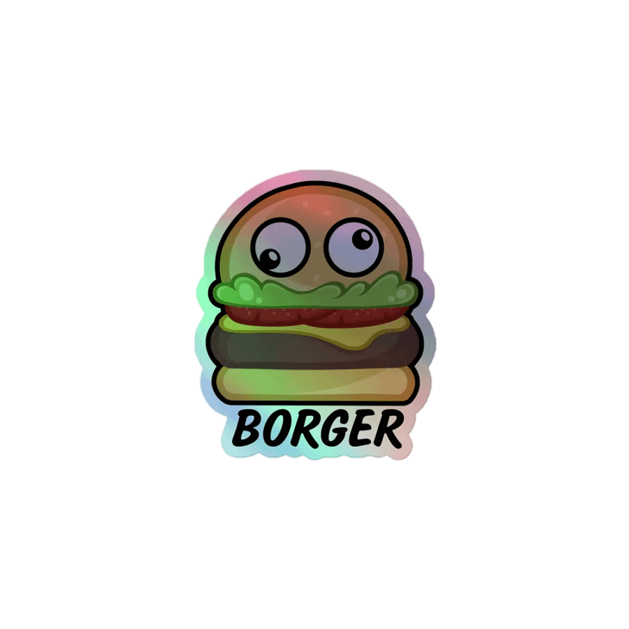 Holographic Borger Sticker product image (1)