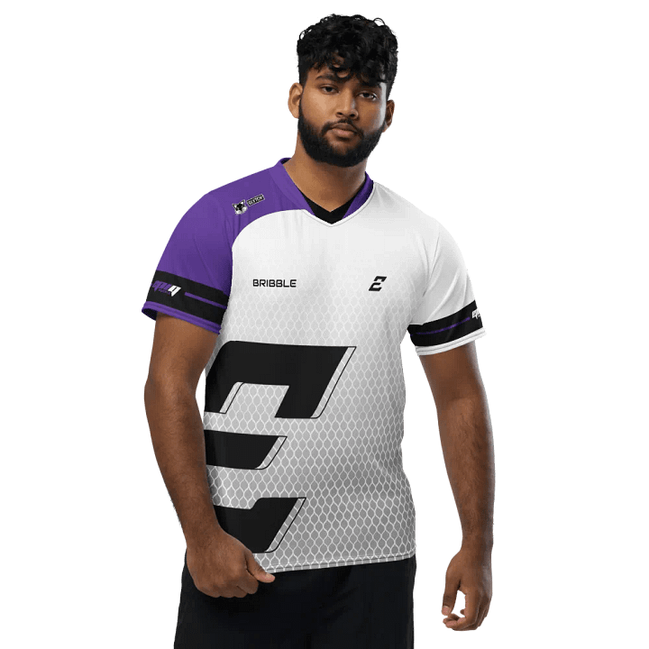 White "Bribble" Elite Pro Jersey - EpiQ Purple product image (1)