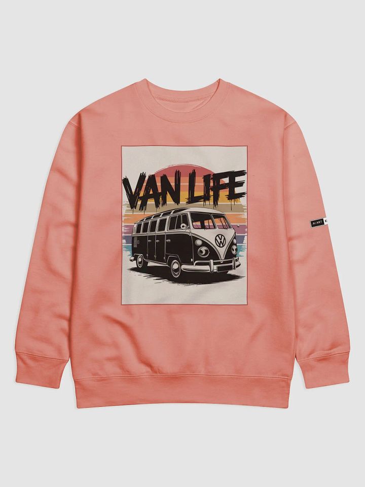 "VAN LIFE" premium cotton sweatshirt product image (1)
