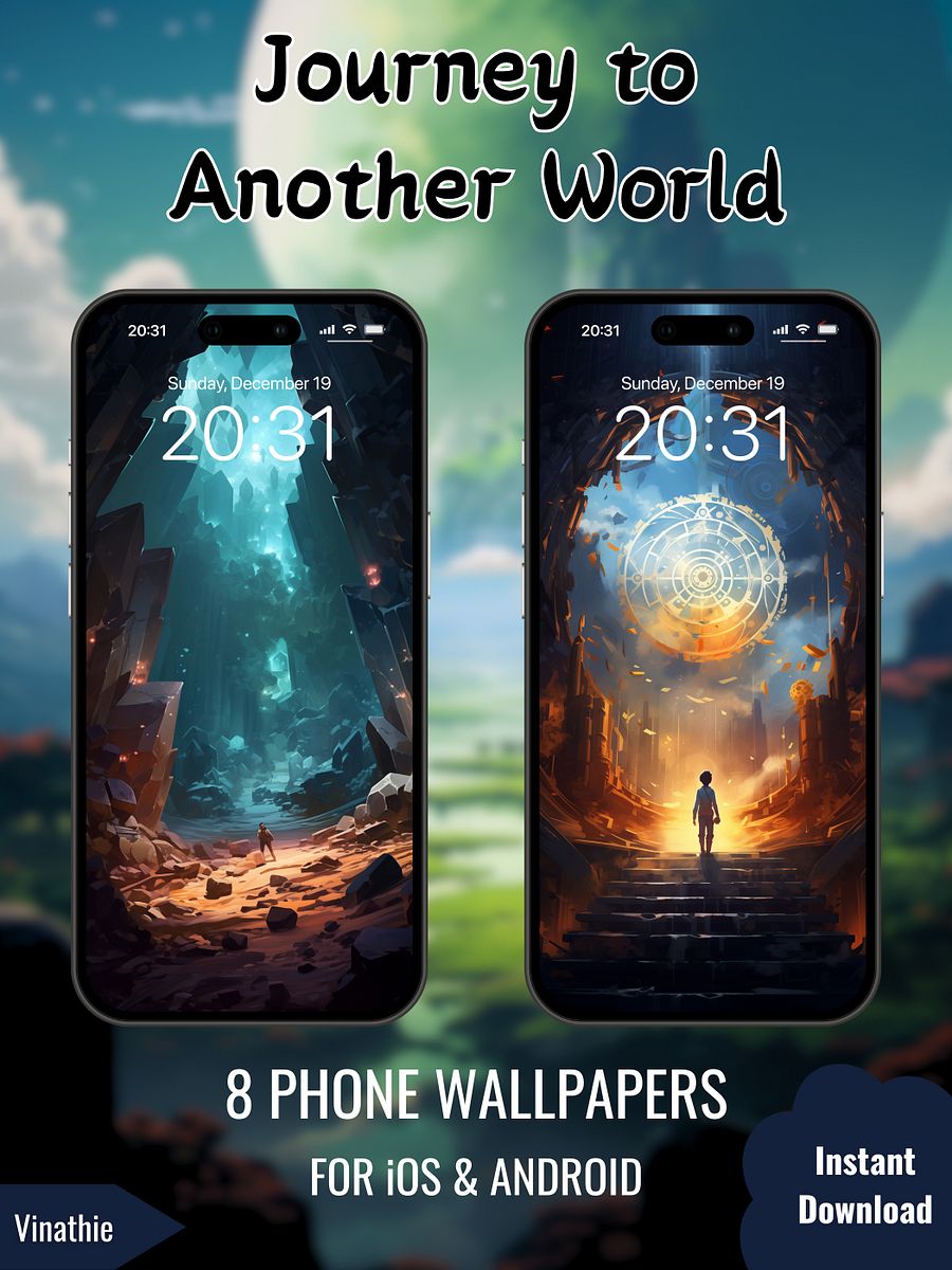 Journey To Another World | Fantasy & Steampunk | Phone Wallpaper product image (2)