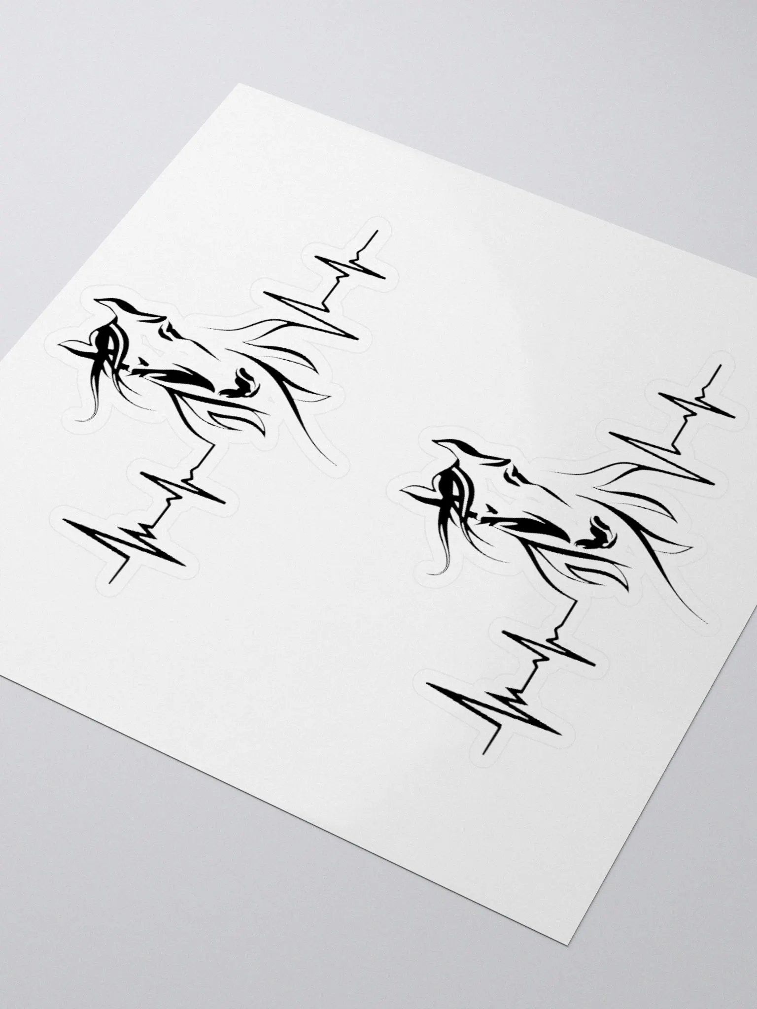 Horse Heartbeat Kiss Cut Stickers product image (3)