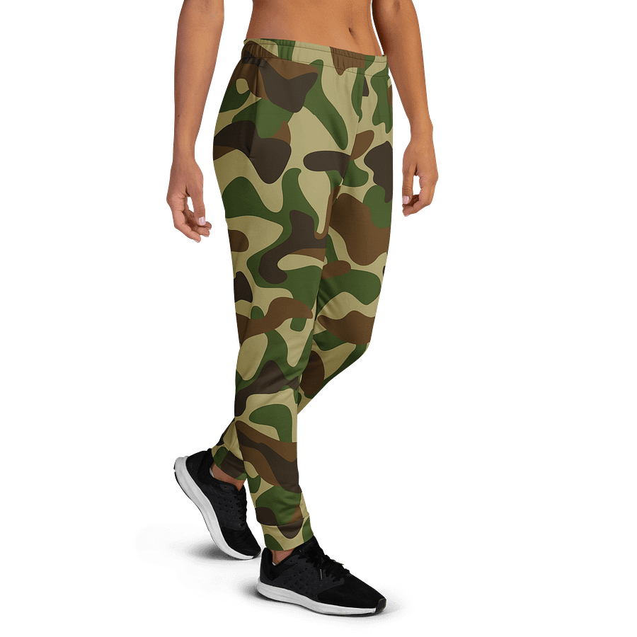 Woodland Green Army Camouflage Military Camo Pattern Women's Joggers product image (4)