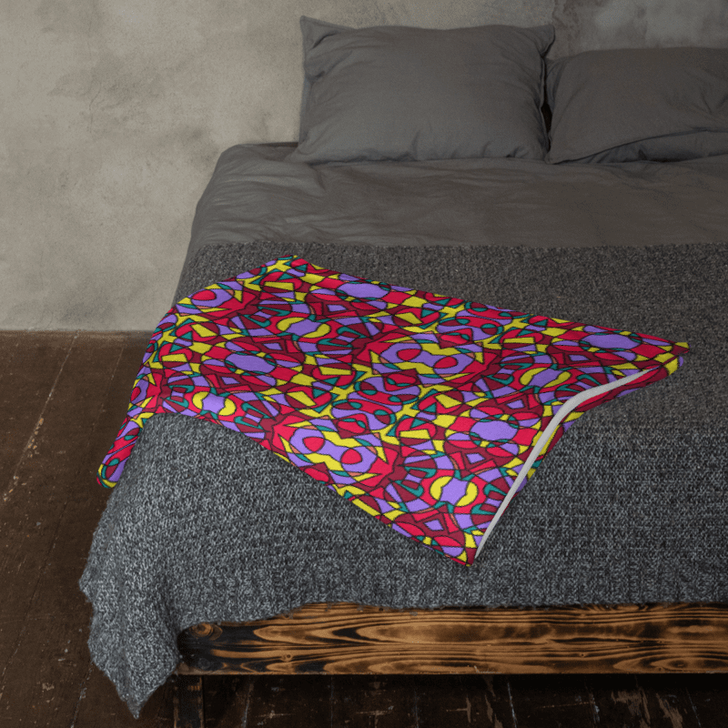 Retro Circus Ticket – Throw Blanket product image (2)