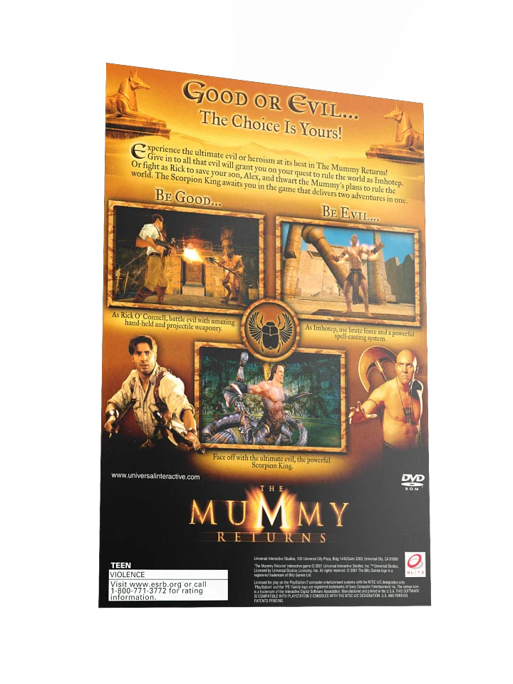The Mummy Returns (PS2) - Promotional Poster/Flyer product image (2)